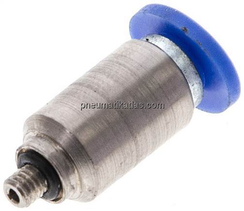 Gerader Steckanschluss M 3-3mm, IQS-Standard m. Innens.