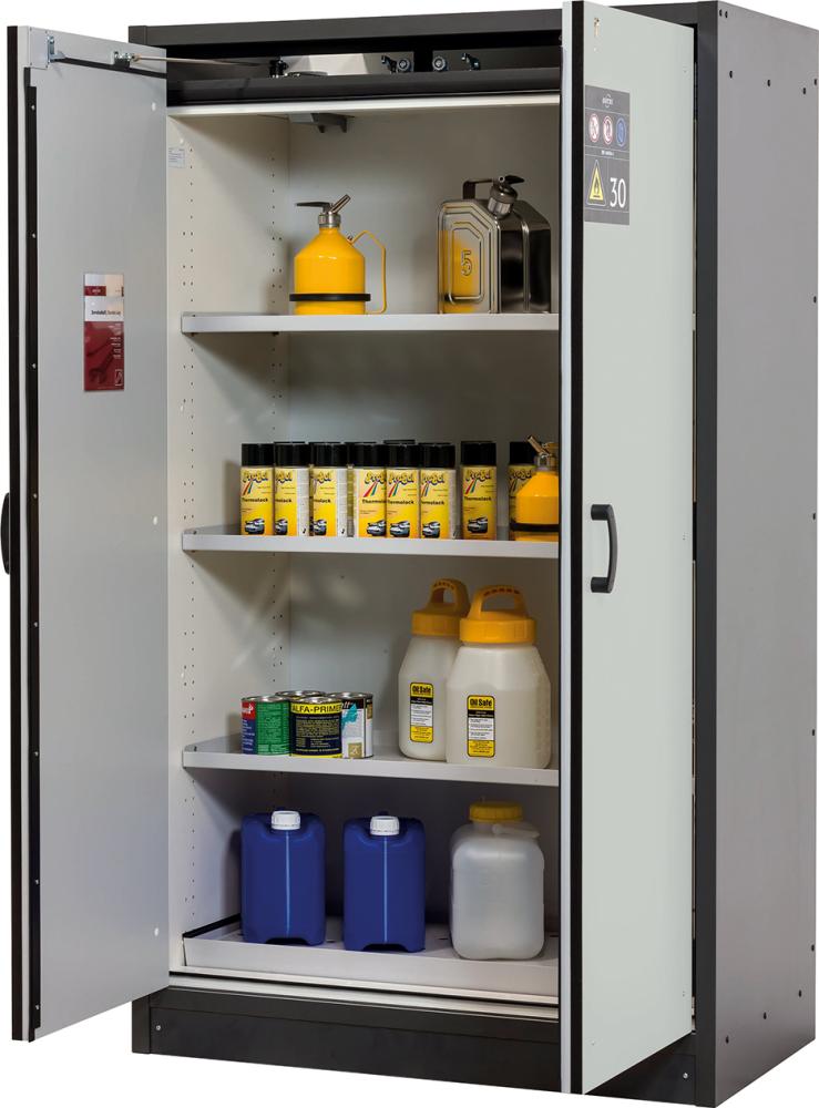 Schrank Q-Classic-30 1164x1947 2Tür.3FB,Grau