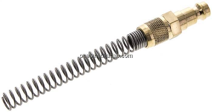 Kupplungsstecker (NW5) 6x4mm Schlauch m. Knickschutz