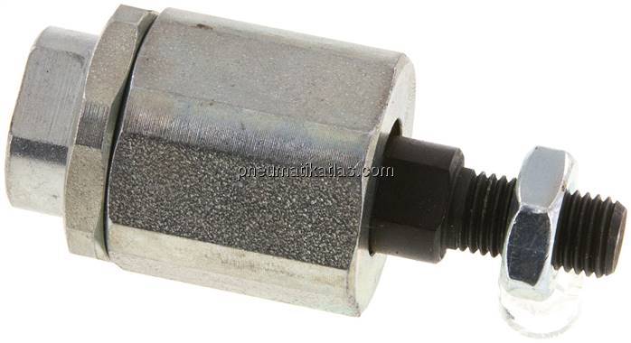 Flexokupplung M 10x1,25, Stahl verzinkt