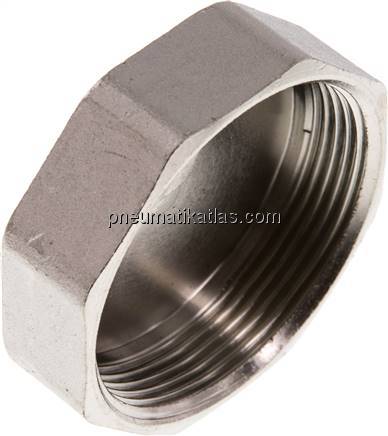 Verschlusskappe G 2", Messing vernickelt