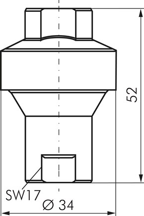 Zeichnung: Inline Druckregler (Wasser)