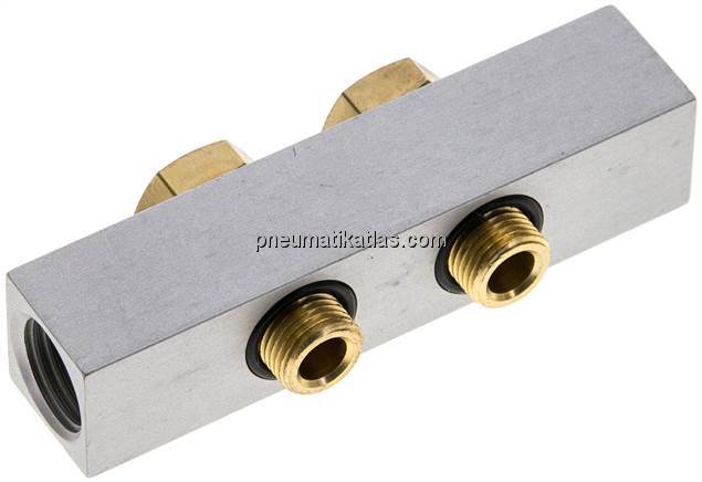 P-Leiste inkl. Hohlschrauben und Dichtungen für Ventilbaureihe M04 / P04