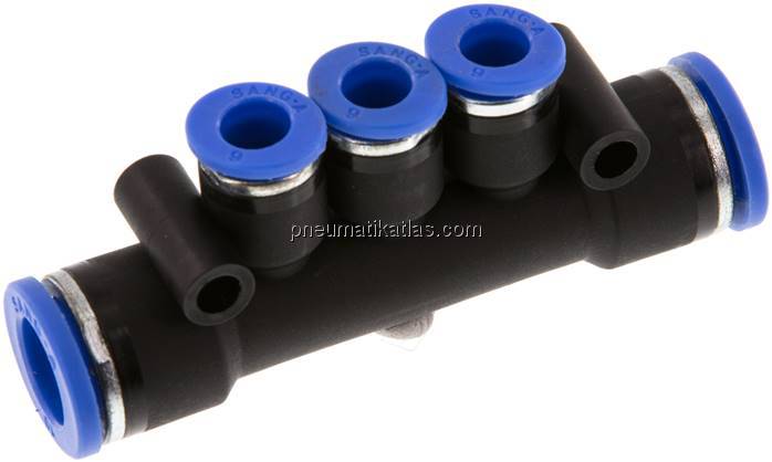 Steckanschluss-Mehrfachvert. 10mm-6mm, IQS-Standard