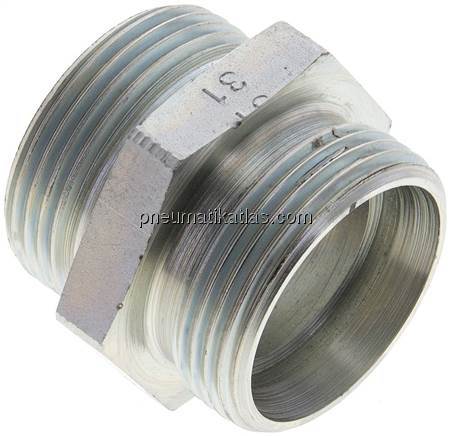 Gerade Schneidringverschraubung 28 L (M36x2), ohne Mutter & Schneidring, Stahl v