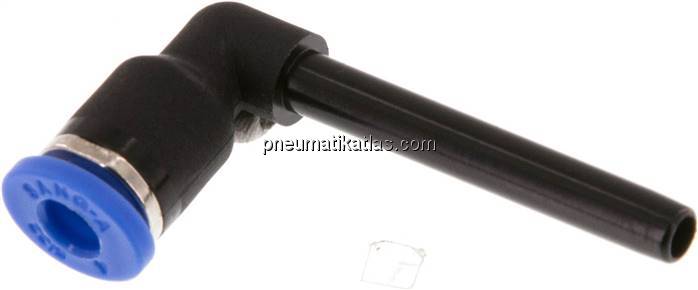 Winkel-Steckanschluss, langer 4mm Stecknippel, IQS-Standard