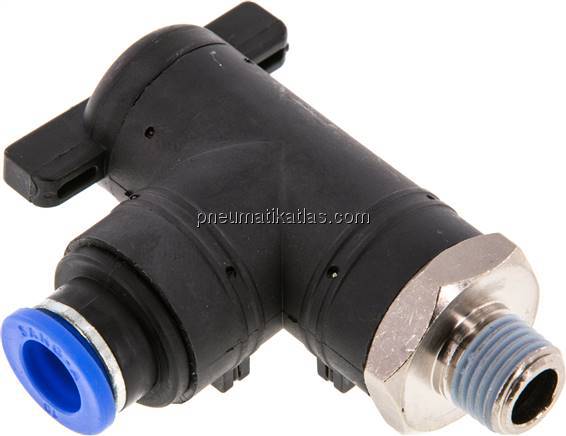 Winkel-Absperrhahn R 1/4"-10mm, IQS-Standard