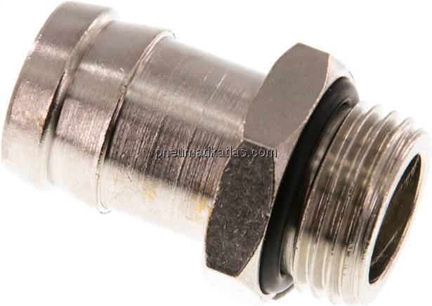 Gewindetülle mit O-Ring G 1/2"-19 (3/4")mm, Messing vernickelt