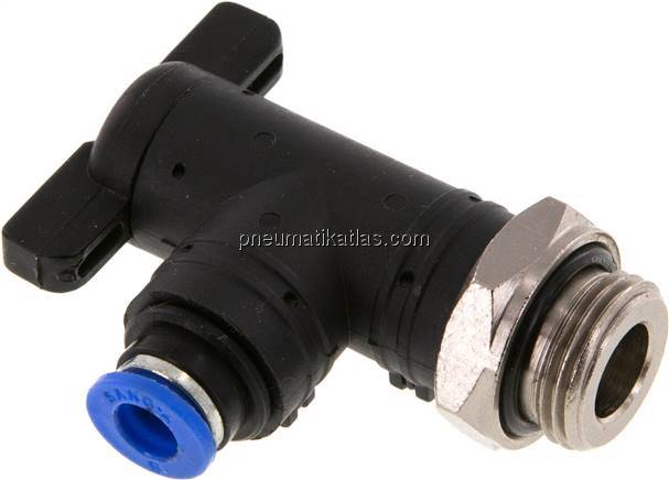 Winkel-Absperrhahn G 3/8"-6mm, IQS-Standard