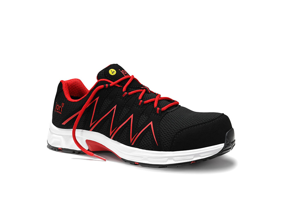 Sicherheitshalbschuh jo_SPEEDY black-red Low ESD S1PS