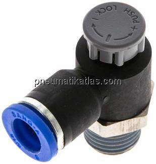 Kompakt-Drosselventil R 1/4"-8mm,abluftregelnd (Standard)