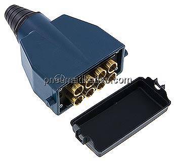 Mehrfachkupplung 8x 8mm Schl.,Stecker