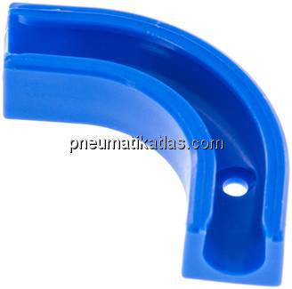 90°-Schlauchstütze, blau für 8mm Schlauch