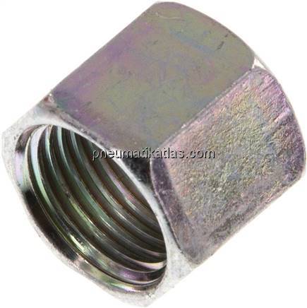 Überwurfmutter f. Schneidringverschr. 8 S (M16x1,5), Stahl verzinkt