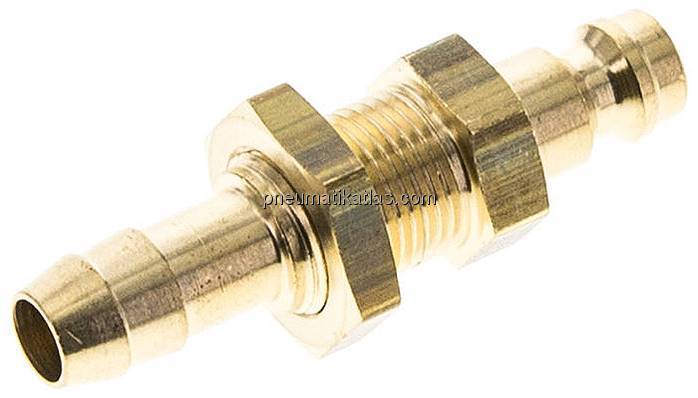 Schott-Kupplungsstecker (NW5) 8 (5/16")mm Schlauch, Messing