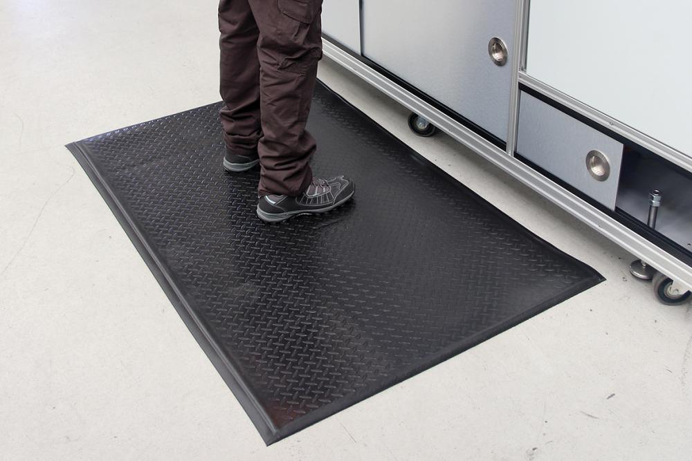Anti-Ermüdungsmatte Orthomat Comfort Plus B120 cm x lfd.M schwarz