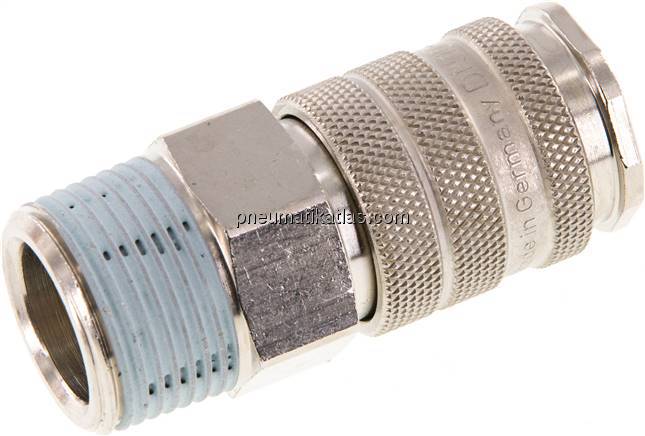 Kupplungsdose (NW10) R 3/4"(AG), Messing vernickelt