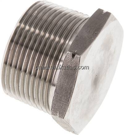 HD-Verschlussstopfen Außenskt. NPT 1-1/4", V4A