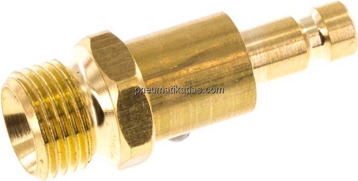 Kupplungsstecker (NW2,7) G 1/8"(AG), Messing