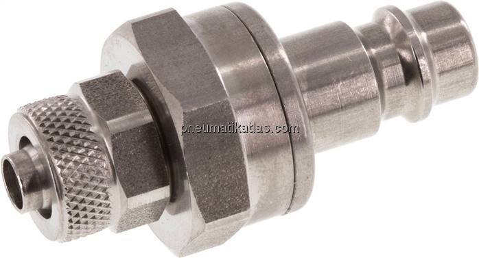Kupplungsstecker (NW7,2) 8x6mm Schlauch, Edelstahl