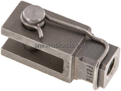 Gabelkopf mit Bolzen M 8, 1.4571