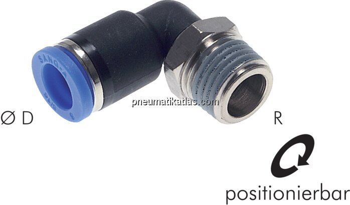 Exemplarische Darstellung: kurze L-Steckverschraub