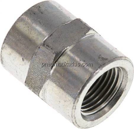 Hochdruck-Muffe NPT 3/8"-NPT 3/8", Stahl verzinkt