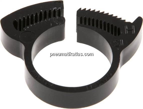 Schnapp-Schlauchschelle, Nylon, 18,2 - 21mm