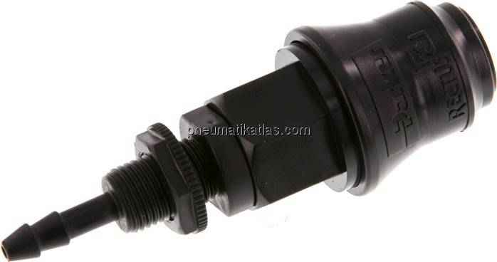 Schott-Kupplungsdose (NW5) 4mm Schlauch, POM