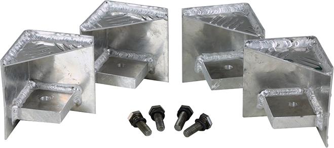 Palettenfüße für Riffelblechboxen