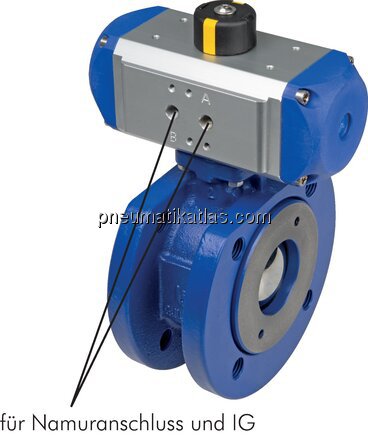 Exemplarische Darstellung: Kompakt-Flanschkugelhah