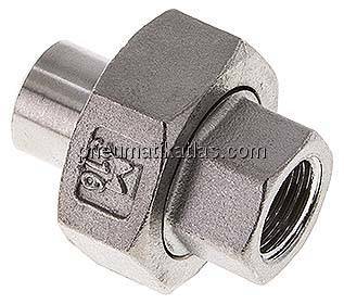 Anschweißverschraubung kon. dicht. Rp 1/4"(IG)-13,5mm