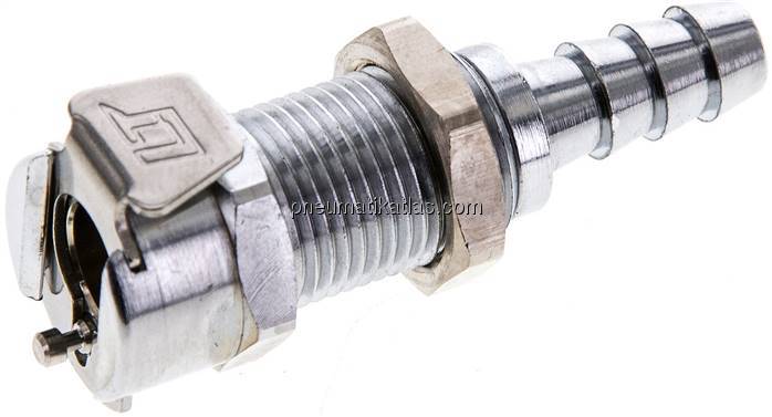 Schott-Kupplungsdose (MC) mit Schlauchtülle, Messing verchromt