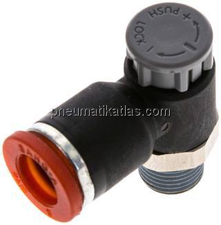 Kompakt-Drosselventil R 1/8"-8mm,zuluftregelnd