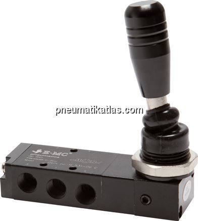 Exemplarische Darstellung: 5/3-Wege Handhebelventi