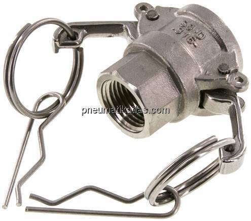 Kamlock-Kupplung (D) NPT 1/2"(IG), Edelstahl (1.4408)