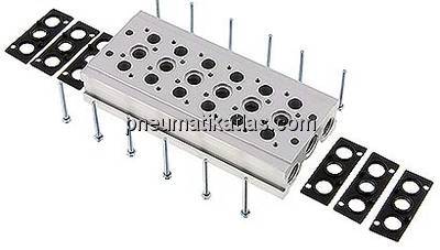 Reihenleiste (6-fach) für SF2000 (5/2 und 5/3-Wege)