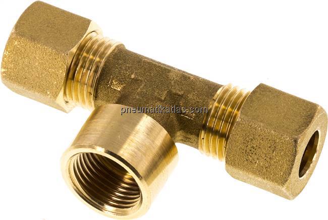 T-Klemmringverschraubung G 3/8"-10 (M16x1,5)mm, Messing