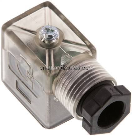 LED-Stecker Größe 1 (Industrienorm B), 24 V AC/DC