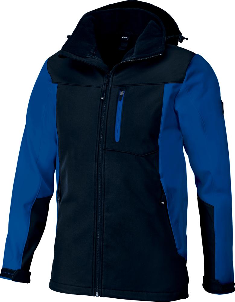 Softshelljacke JANNIK, royalblau-schwarz, Gr.2XL