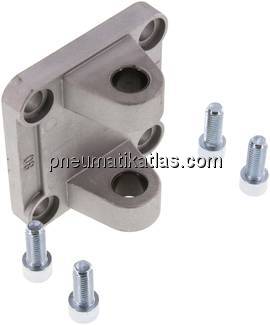 ISO 15552-Gabelschwenkbefestigung 80 mm, Aluminium mit Buchse