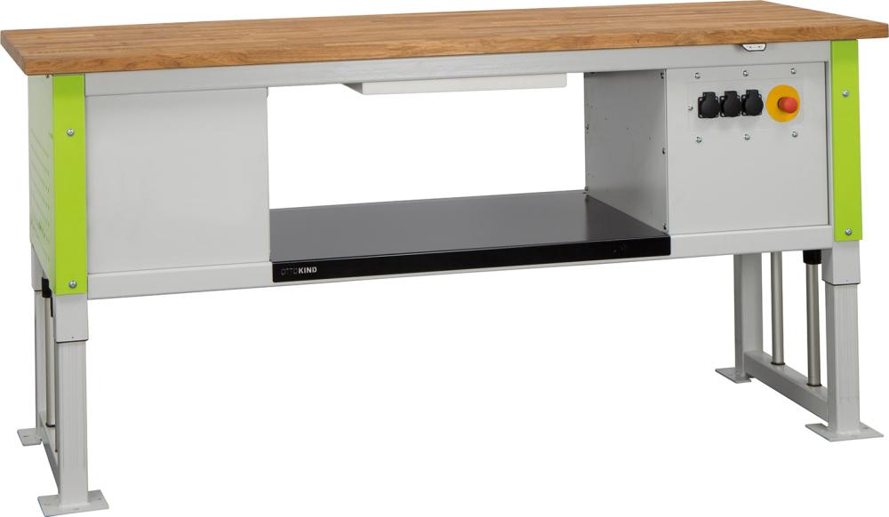 Schwerlasttisch m4p 2000 HxBxT: 710-1080x2030x800