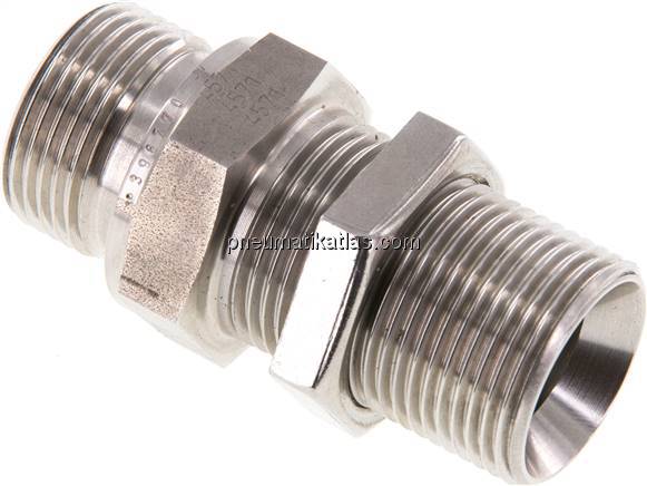 Schottnippel, 60°-Kegel G 3/4", 1.4436