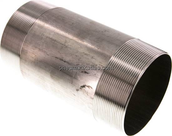 Rohrdoppelnippel R 4"-200mm, 1.4571