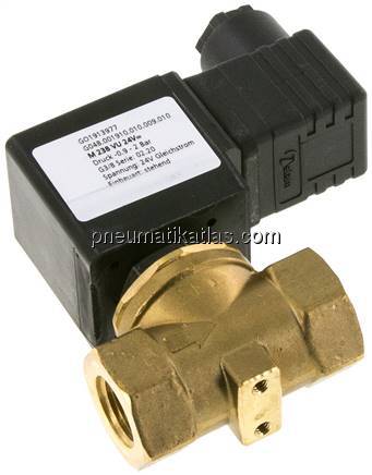 2/2-Wege Vakuumventil (NC), G 3/8", -0,9 bis 2bar, 230 V AC