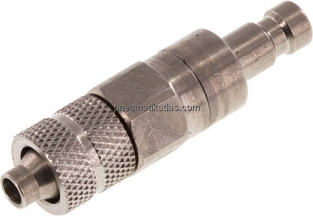 Kupplungsstecker (NW2,7) 6x4mm Schlauch, Edelstahl