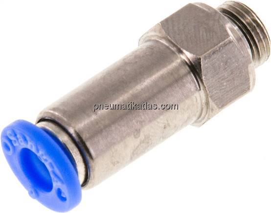 Rückschlagventil G 1/8"-6mm, Durchfluss vom Gewinde zum Schlauch, IQS-Standard