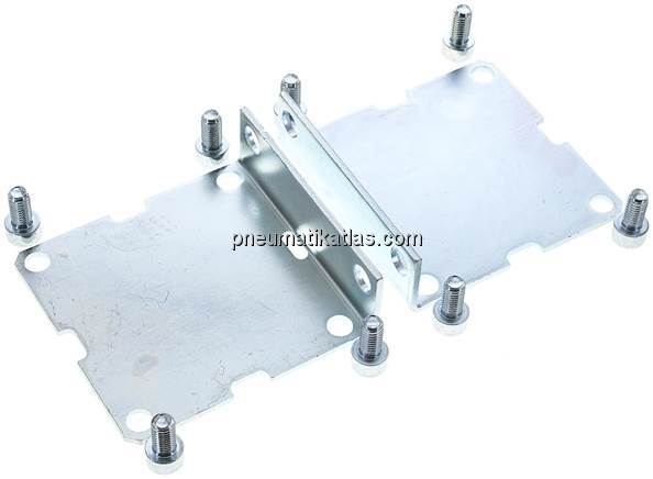 2 Stk. Fußwinkel für 63mm kolbenstangenlosen Zylinder