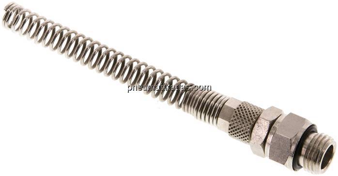 Gerade Drehverschraubung G 1/4"-6x4mm mit Knickschutz