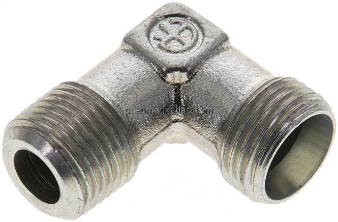 Winkel-Schneidringverschraub. NPT 3/8"-12 L (M18x1,5), ohne Mutter & Schneidring